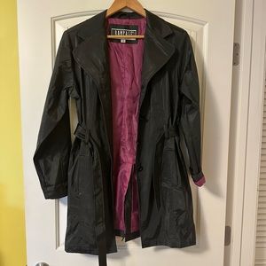 RAMPAGE 3/4 length black with purple rain trench coat